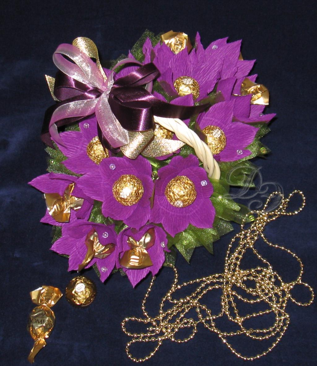 Конфеты в букетах