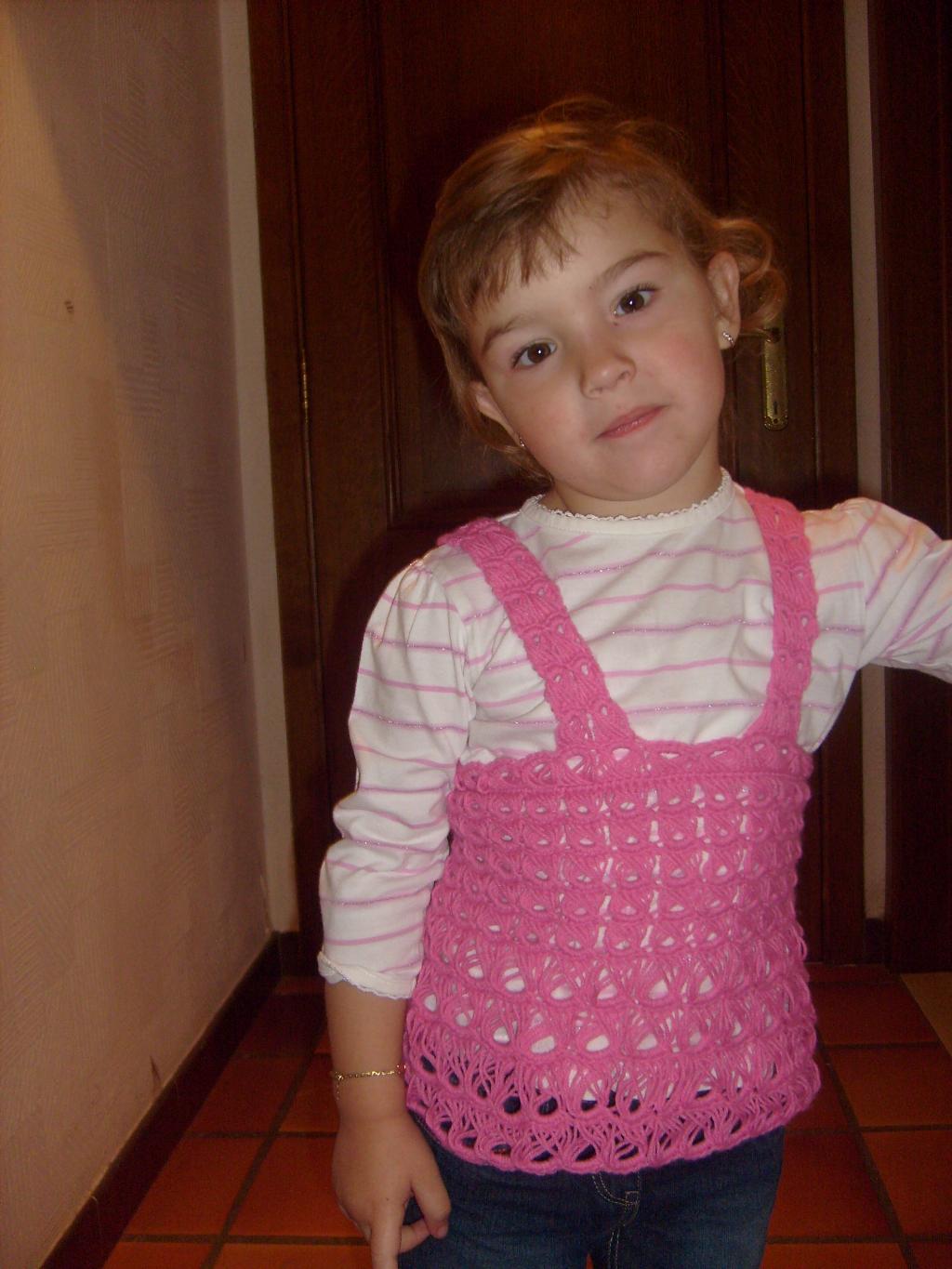 туника. вязание для дочки