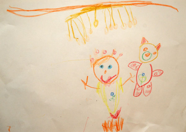 Янка рисует