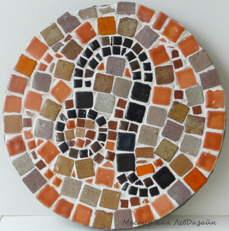 Лев подставка. Мозаика