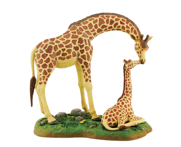 Диорама Ж и р  а ф ы. Игрушки