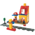 lego железнодорожная станция арт 3778. игрушки