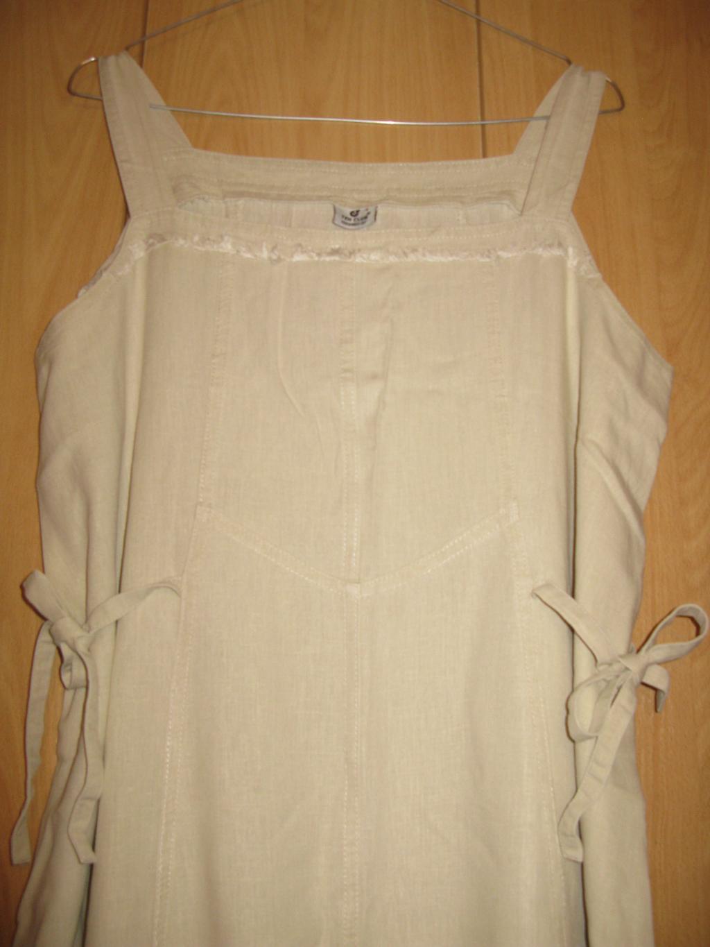 Льняной сарафан рр46/48. Беременный гардеробчик-Обмен/Продажа