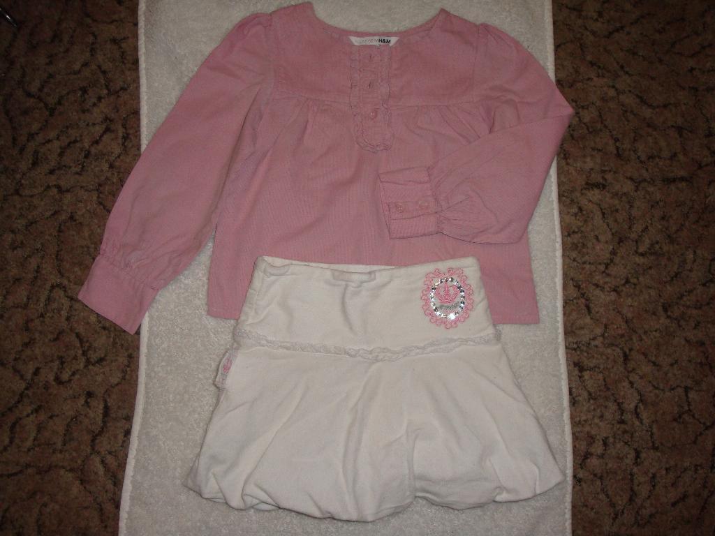 кофта НМ и юбка борн р.104. дет.одежда б/у и новое на 104-122