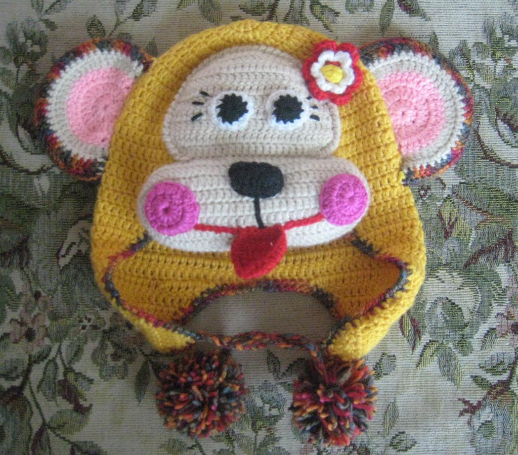 детская шапочка Обезьянка. Детские шапочки, шарфики