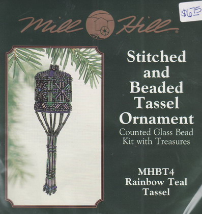 MHBT4 Rainbow Teal Tassel. Mill Hill