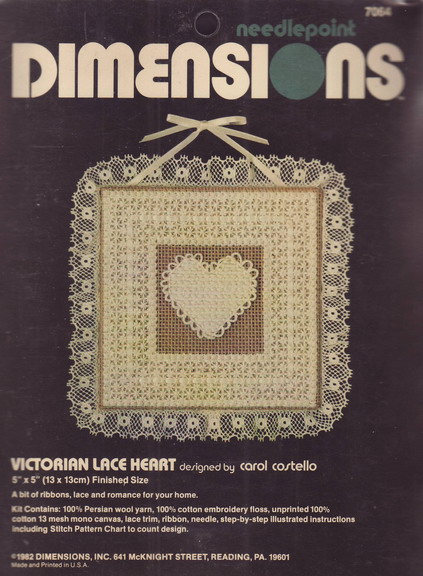 07064 Victoriand Lace Heart. Dimensions 1