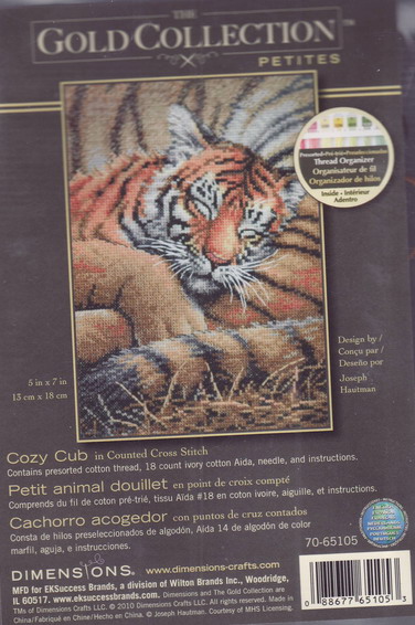 65105 Cozy Cub. Dimensions Gold Petites 1