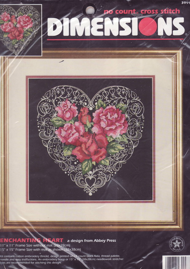 03999 Enchanting Heart. Dimensions 1