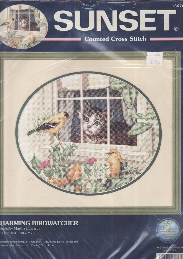 13676 Charming birdwatcher. Sunset 1