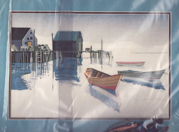 01268 Harbor reflections. Dimensions 1