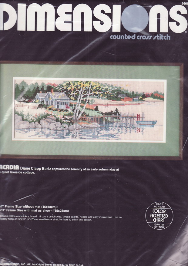 03665 Arcadia. Dimensions 1