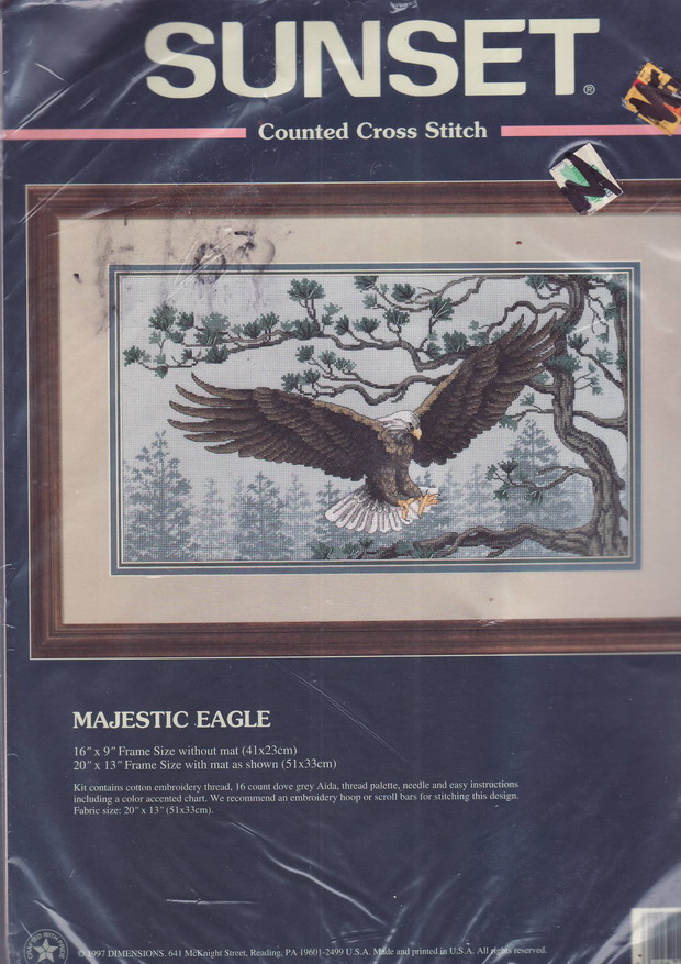 13640 Majestic eagle. Sunset 1