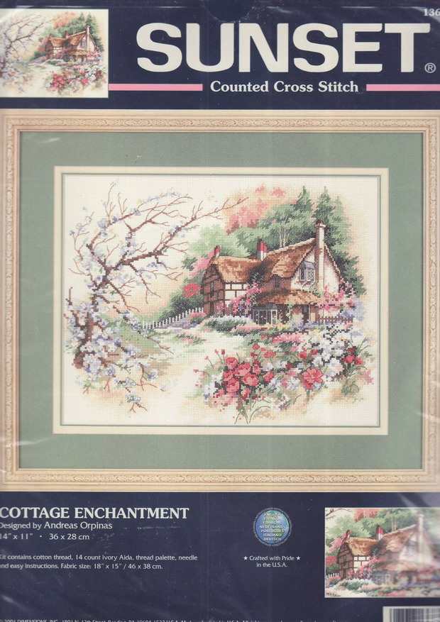 13687 Cottage enchantment. Sunset 1