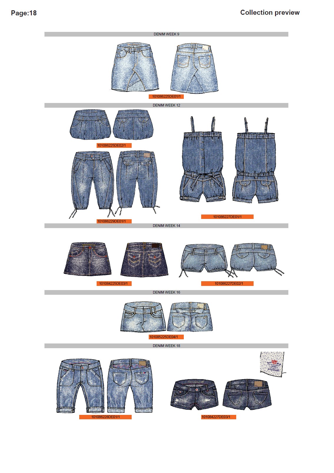 Джинсовые юбки, шорты, комбезы