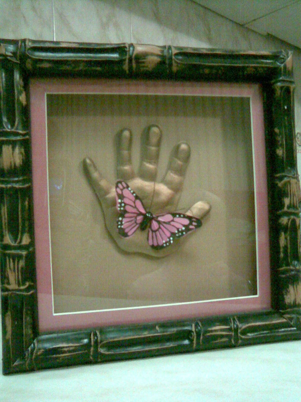 Багет, бабочка. Слепочки детские