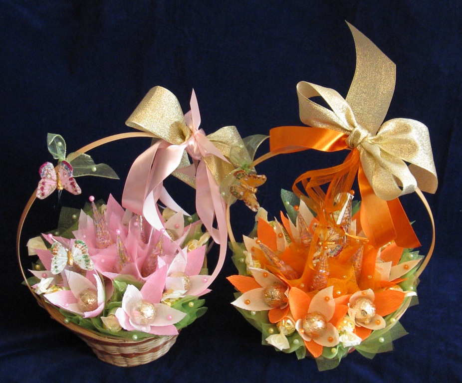 Конфеты в букетах