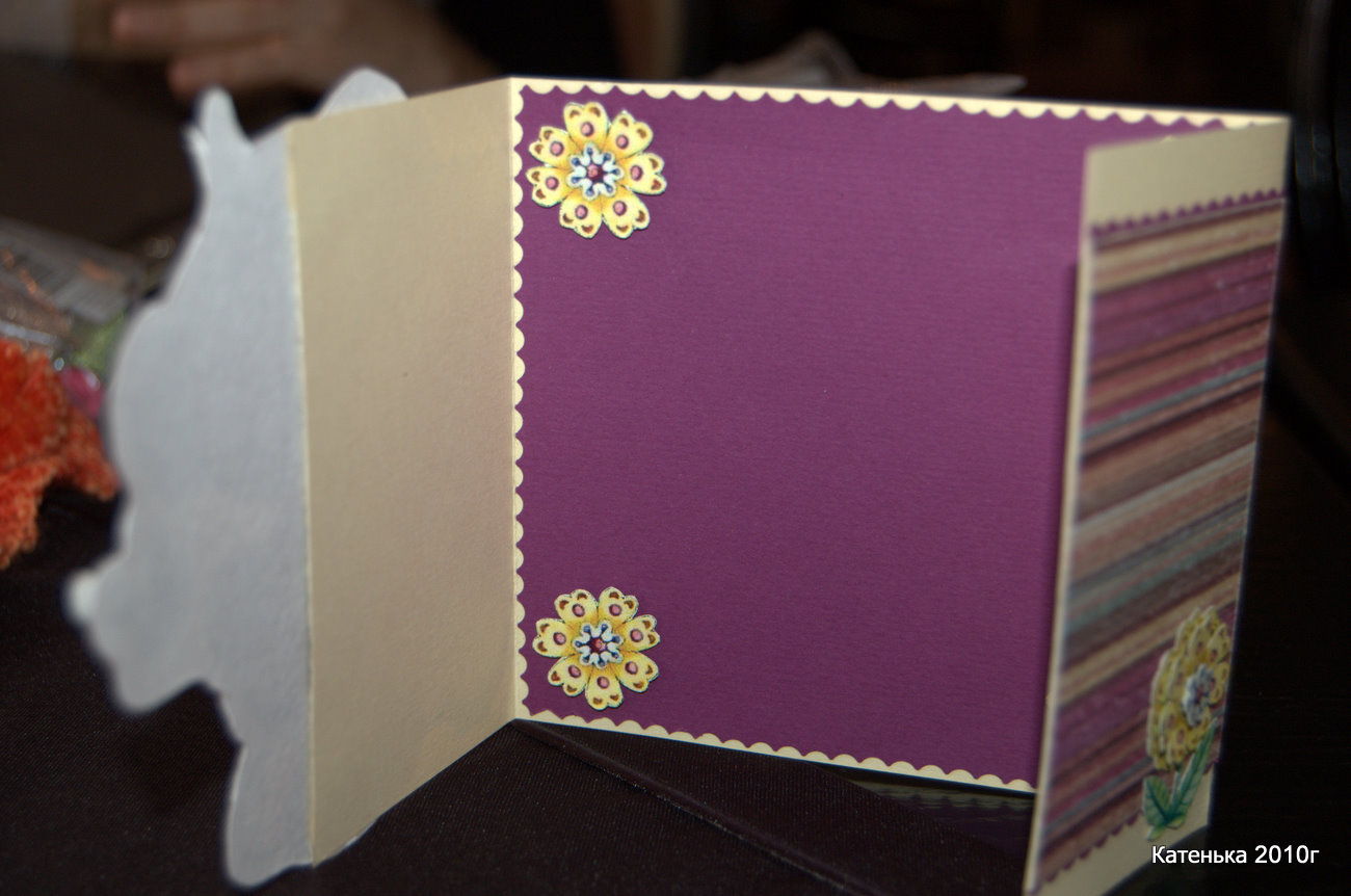 Вид открыточки внутри. Встреча 06-03-10