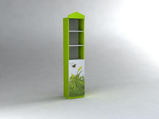 Стелаж 1 секционный 'Весна'. Мебель 'Детские'