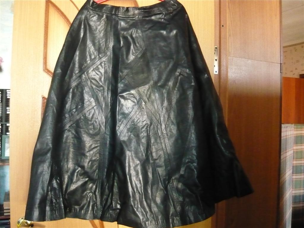 юбка кожаная. 50-52 р-р