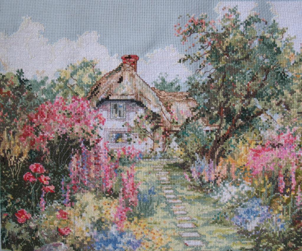 'Upper Chute ' Marty Bell.  Вышивка