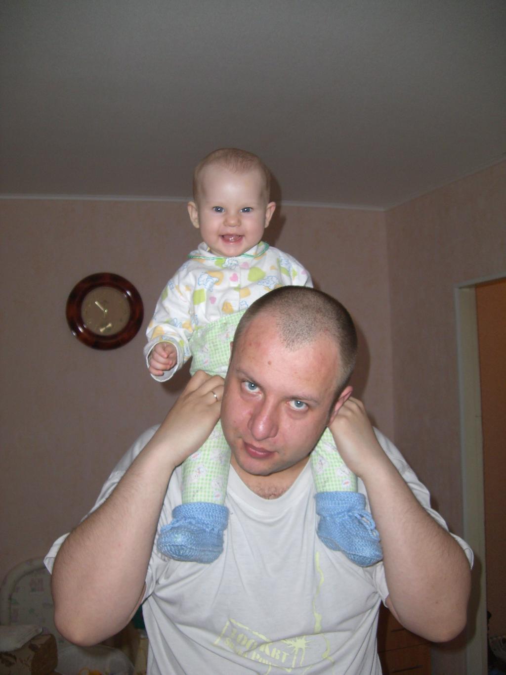 Кирочка и папа. 