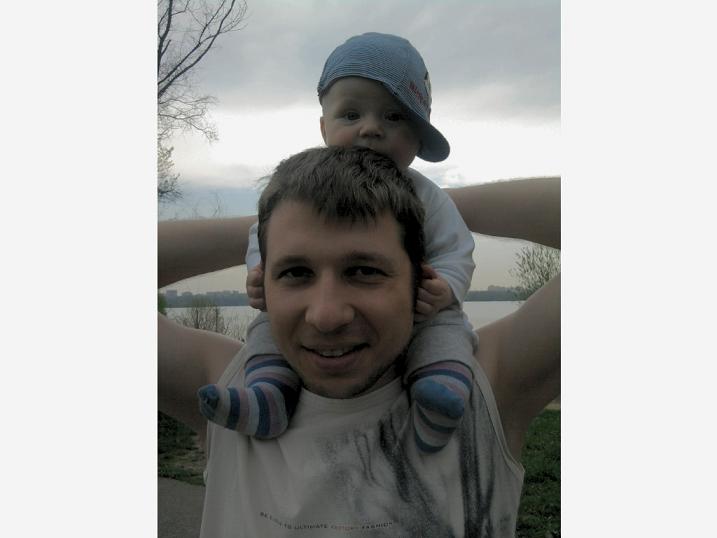 Муж и сын 7мес. 