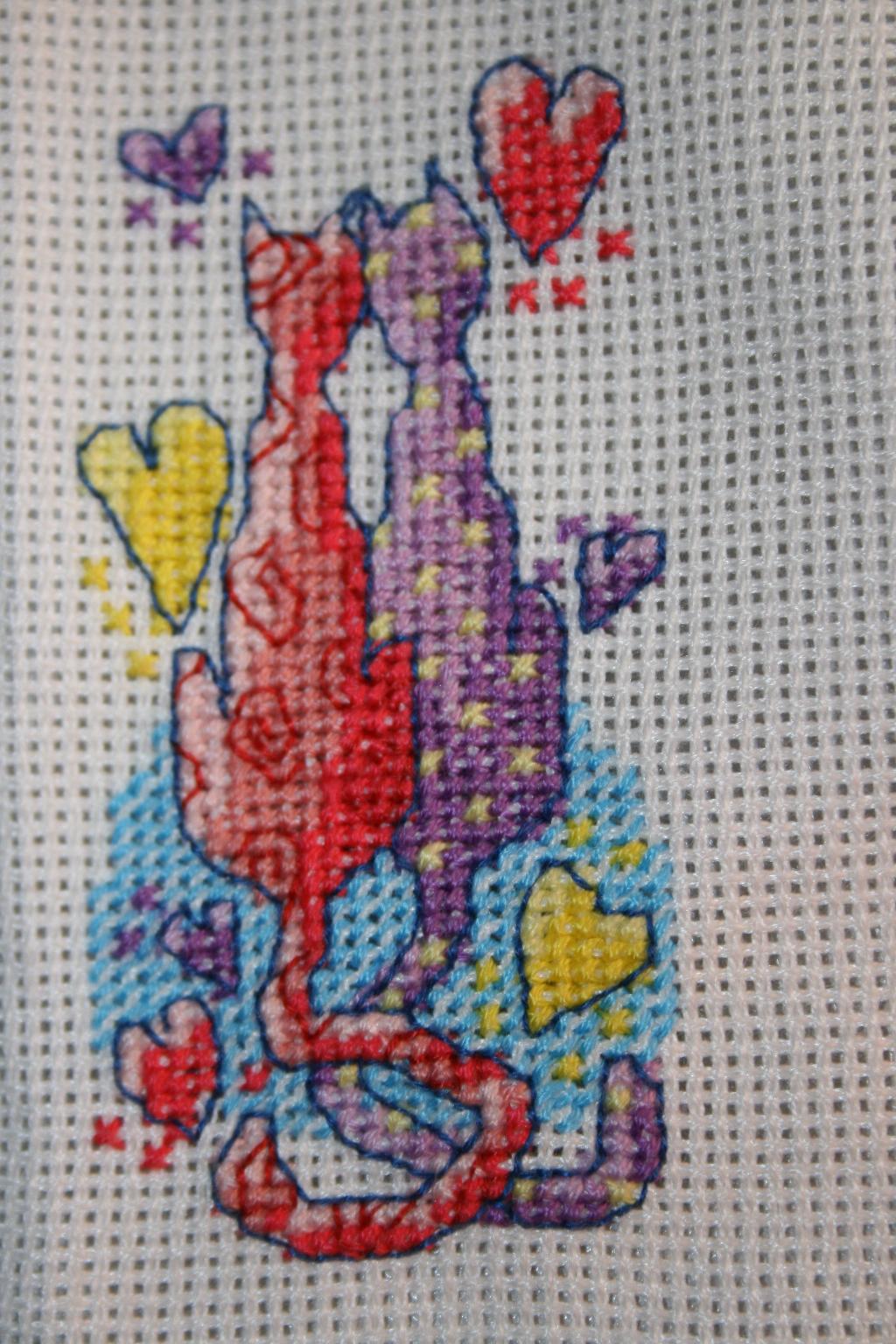 Котики из ВК. Вышивка