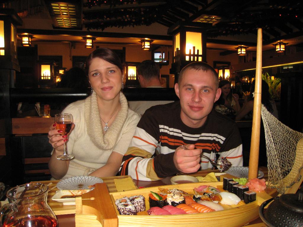 Любители суши. 