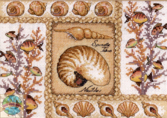 65089 Nautilus Shells. Dimensions Gold Petites 1