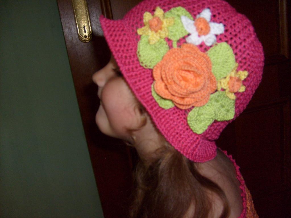 шляпка. вязание для дочки