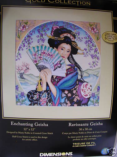35206 Enchanting Geisha. Dimensions Gold 1