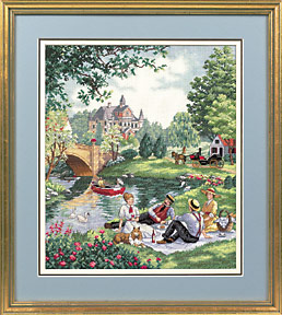 35065 Picnic on the Lawn. Dimensions Gold 1
