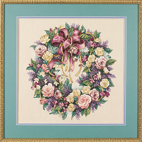 03837 Wreath of Roses. Dimensions Gold 1