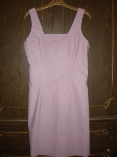 Сарафан лен р.44  500=. Вещи р.44-46