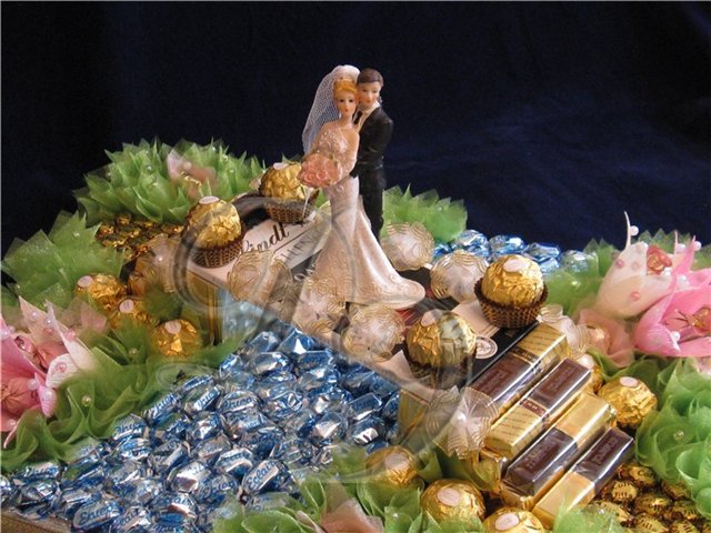 Конфеты в букетах