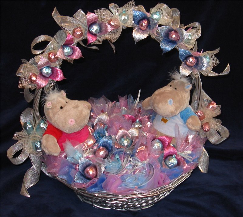 Конфеты в букетах