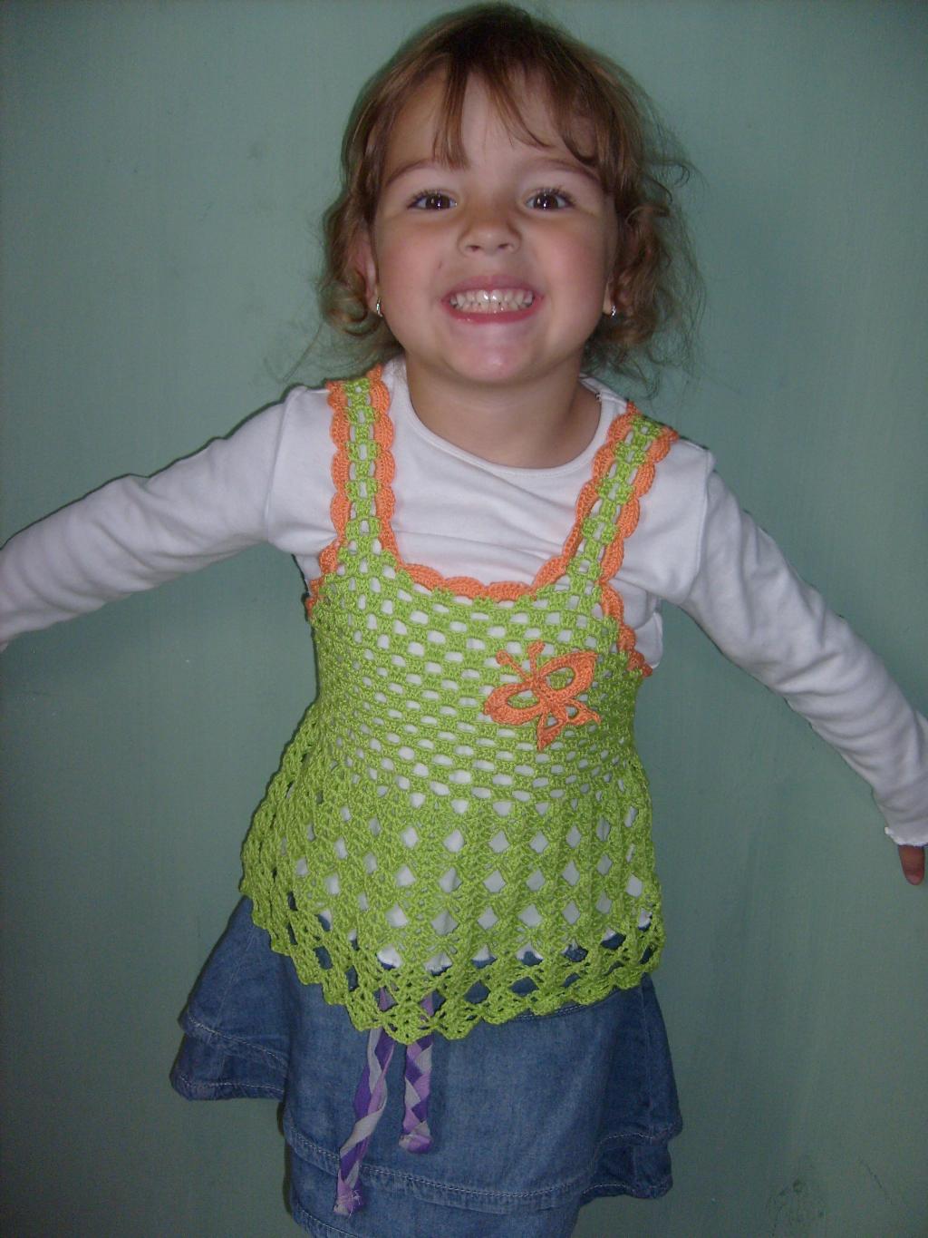 топ. вязание для дочки
