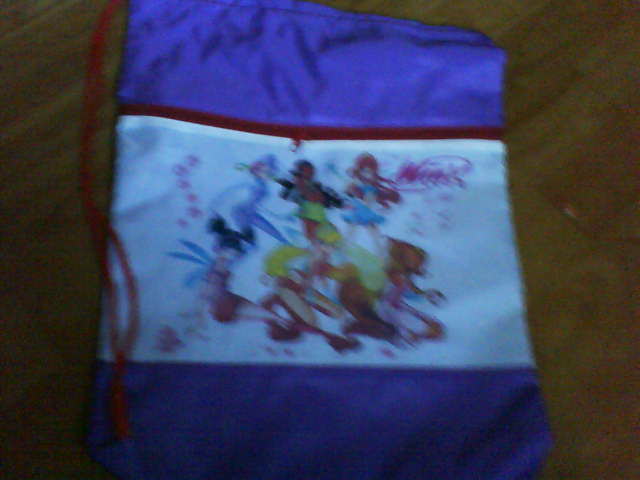 мешок 100 с%Винкс сиреневый. мешки и фартуки