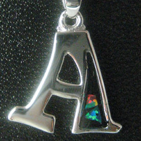 цепочка и кулон с натуральным австралийским опалом. синий