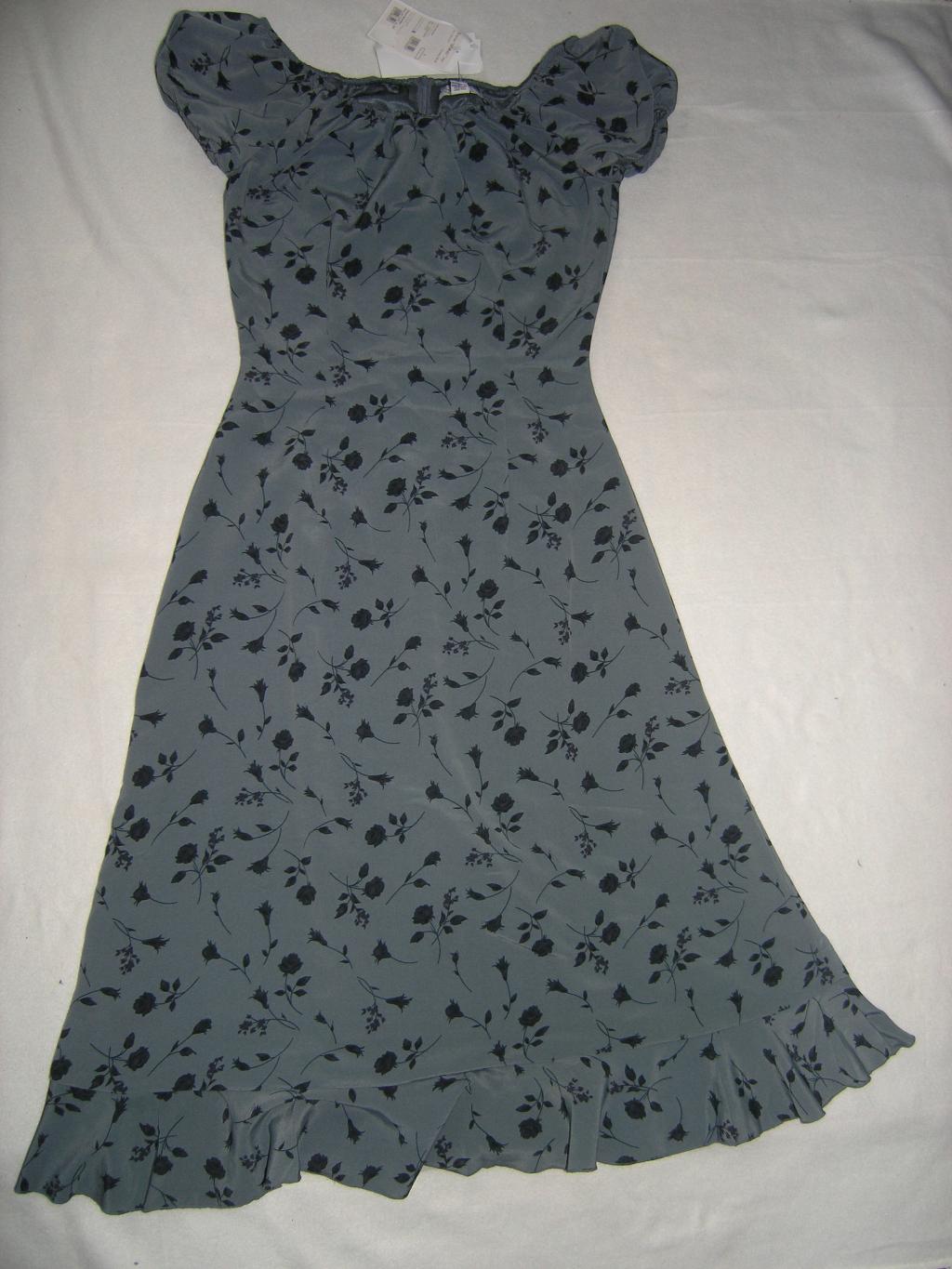 Серое летнее платье. Платья