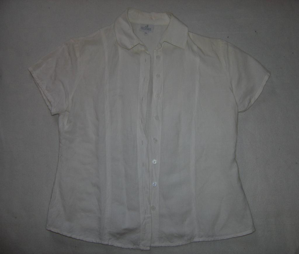 Белая рубашка с кор рукавом. Строгое/В офис/Классика