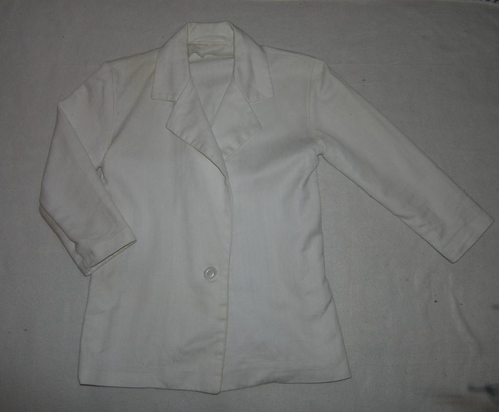 Белый пиджак ХБ. Строгое/В офис/Классика