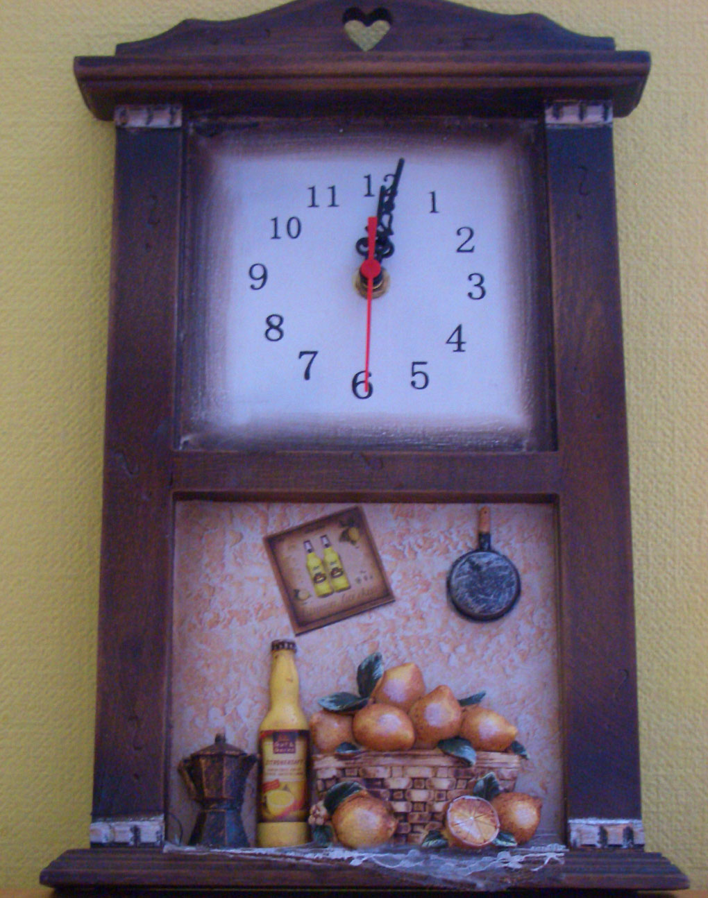 Часы для кухни. Цитрусы-кофе. Сувенирка