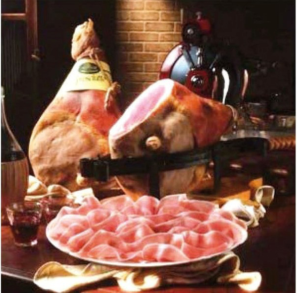 Prosciutto di Parma. 