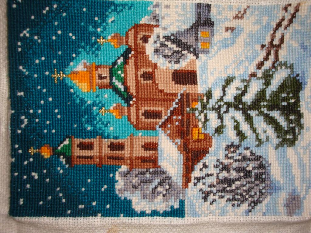 17*24 нитки- шерсть. вышивки