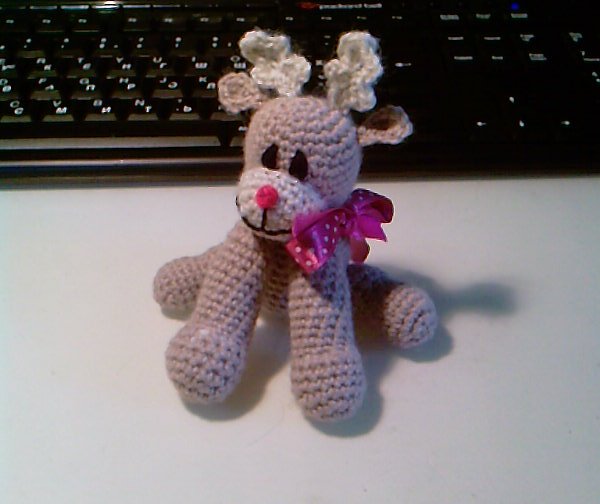 Олененок. вязаные игрушки