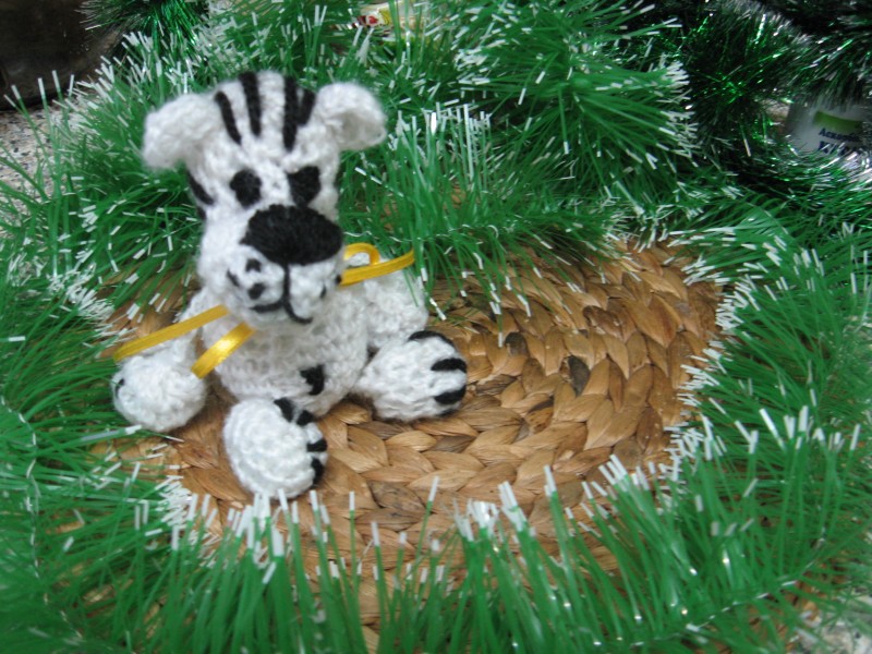 Белый тигр. Амигуруми