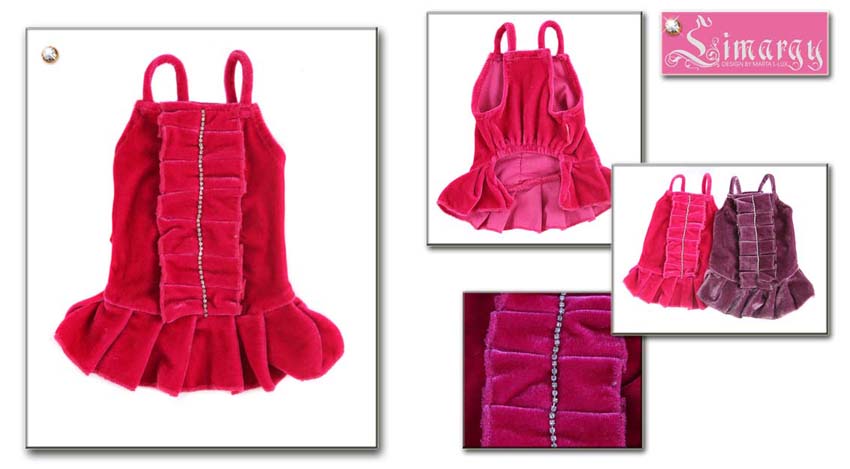 малиновое платье 'дорожка'. гламурные питомцы пристрою