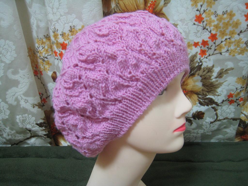 Ажурный берет из ж-ла 'Вог'. Головные уборы осенне -зимнего сезона